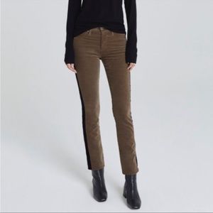 AG Adriano Goldschmied Women's Velvet Mari Tuxedo Stripe